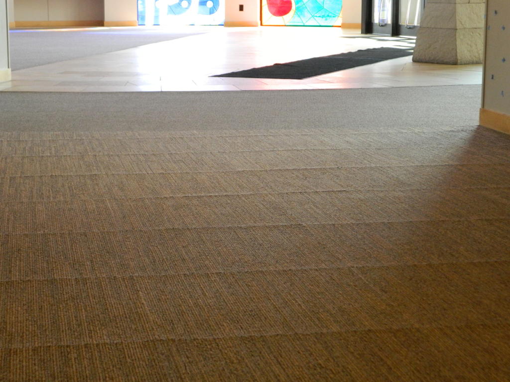 carpet tiles curling